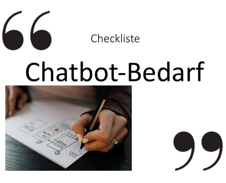 Checkliste - chatbot bedarf klären